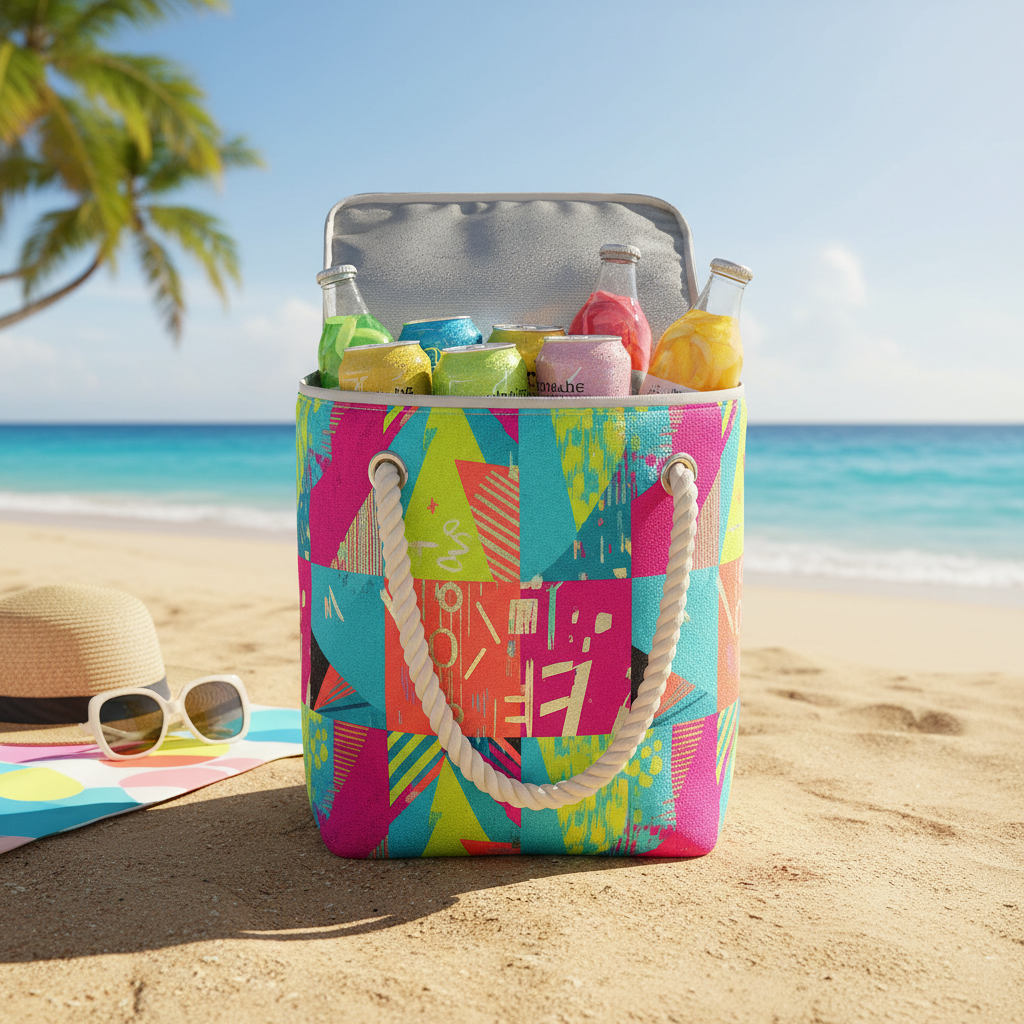 Caba térmica para llevar bebidas frías a la playa